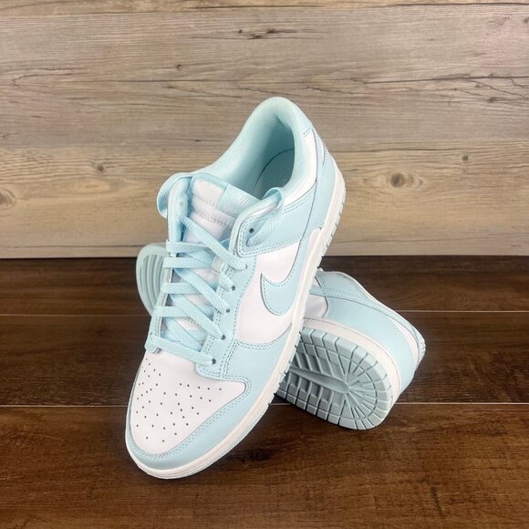 Nike Dunk Low Retro Glacier Blue Mens Size 13 White DV0833 104